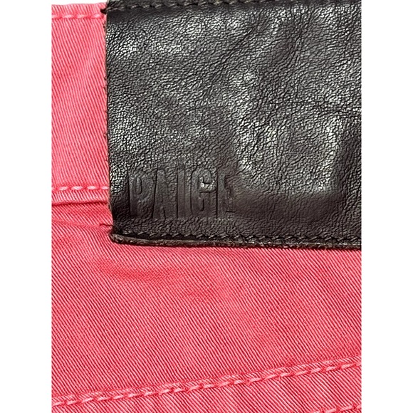 Paige Men's Normandie straight leg jeans in ginger root (salmon pink), size 29 - Picture 4 of 10